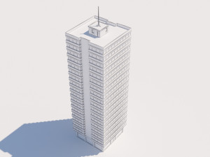 modern building exterior skyscraper 5 3D Модель