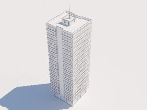 modern building exterior skyscraper 5 3D Model