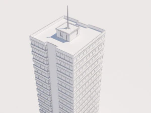 modern building exterior skyscraper 5 3D Model