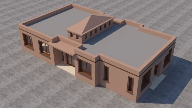 moroccan house marrakech Modelo 3D .c4d .max .obj .3ds .fbx .stl .blend 