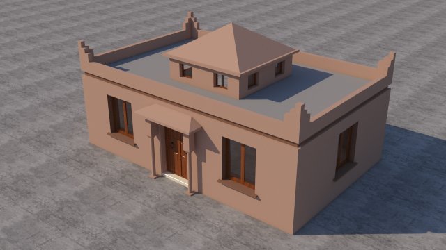 moroccan house marrakech 3D Model .c4d .max .obj .3ds .fbx .stl .blend 