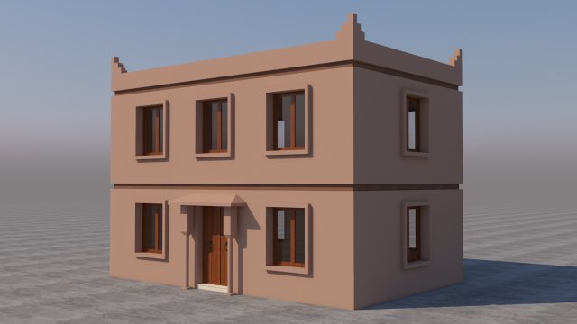 moroccan house marrakech 3d 3D 모델 .c4d .max .obj .3ds .fbx .stl .blend 