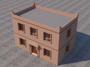 moroccan house marrakech 3d 3D Model