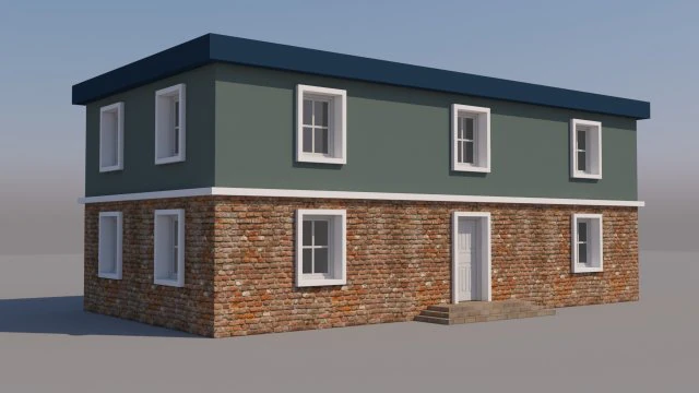 house for video games 3D Model .c4d .max .obj .3ds .fbx .stl .blend 