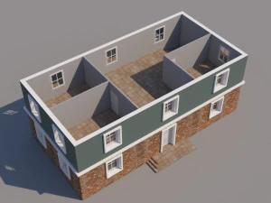 house for video games 3D Model