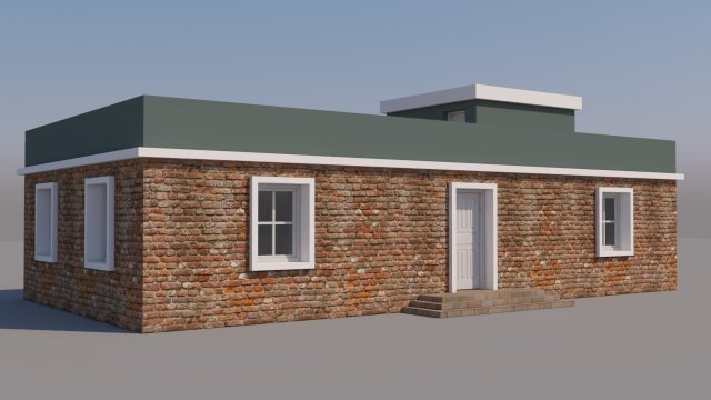 house for video games Modelo 3D .c4d .max .obj .3ds .fbx .stl .blend 