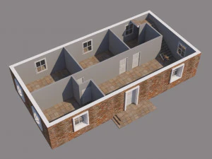 house for video games 3D Model