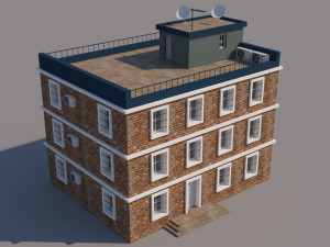 building for video games Modello 3D
