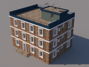 building for video games Modello 3D