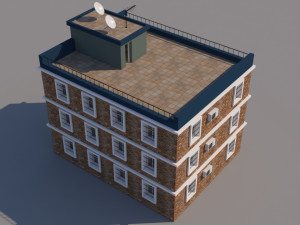 building for video games Modello 3D