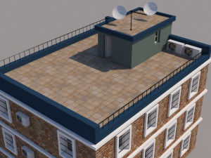 building for video games Modello 3D