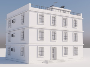 building for video games Modello 3D
