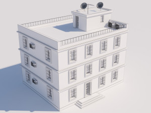 building for video games Modello 3D