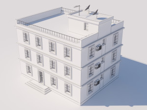 building for video games Modello 3D
