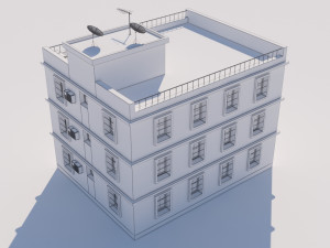 building for video games Modello 3D