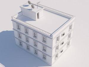 building for video games Modello 3D