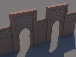 traditional moroccan door marrakech Modelo 3D