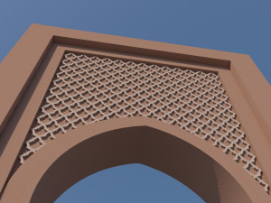 traditional moroccan door marrakech Modelo 3D
