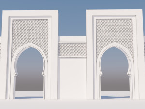 traditional moroccan door marrakech Modelo 3D