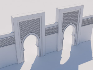 traditional moroccan door marrakech Modelo 3D