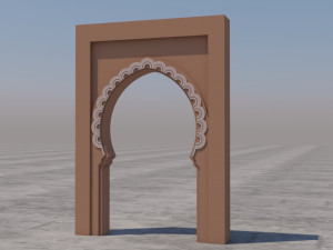 traditional moroccan door marrakech 3D Model
