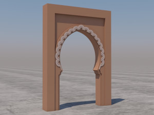 traditional moroccan door marrakech Modèle 3D