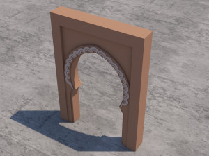 traditional moroccan door marrakech Modèle 3D