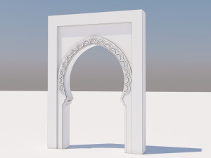 traditional moroccan door marrakech Modèle 3D