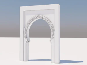 traditional moroccan door marrakech 3D Model