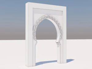 traditional moroccan door marrakech 3D Model