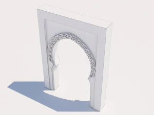 traditional moroccan door marrakech 3D Model