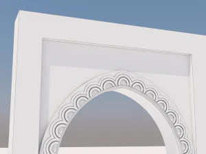 traditional moroccan door marrakech 3D Model