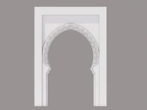 traditional moroccan door marrakech 3D Model