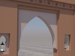 traditional moroccan door marrakech Modèle 3D