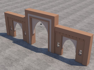 traditional moroccan door marrakech Modèle 3D