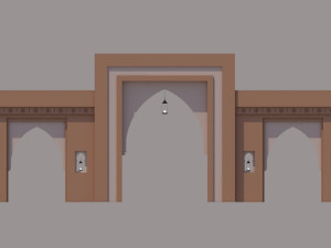 traditional moroccan door marrakech Modèle 3D