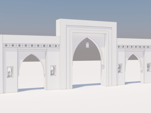traditional moroccan door marrakech Modèle 3D
