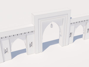 traditional moroccan door marrakech Modèle 3D