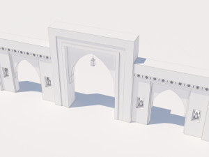 traditional moroccan door marrakech Modèle 3D