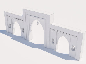 traditional moroccan door marrakech Modèle 3D