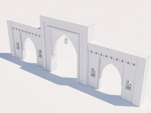 traditional moroccan door marrakech 3D Model