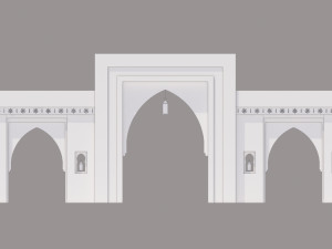 traditional moroccan door marrakech Modèle 3D