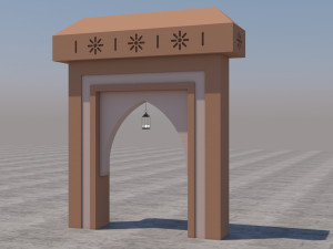 traditional moroccan door marrakech 3Dモデル