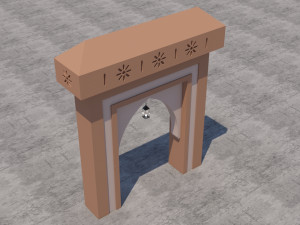 traditional moroccan door marrakech 3Dモデル