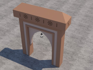 traditional moroccan door marrakech 3Dモデル