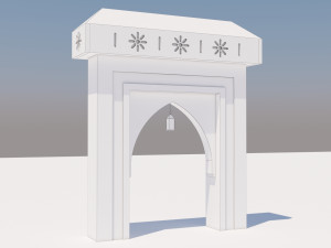 traditional moroccan door marrakech 3Dモデル