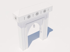 traditional moroccan door marrakech 3Dモデル