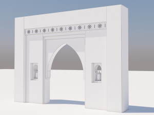 traditional moroccan door marrakech 3D Model