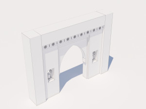 traditional moroccan door marrakech 3D Model
