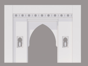 traditional moroccan door marrakech 3D Model
